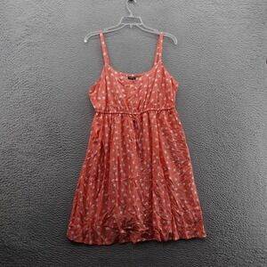 Torrid‎ Confetti Floral Sleeveless Dress Size 3X Orange White Women NWT